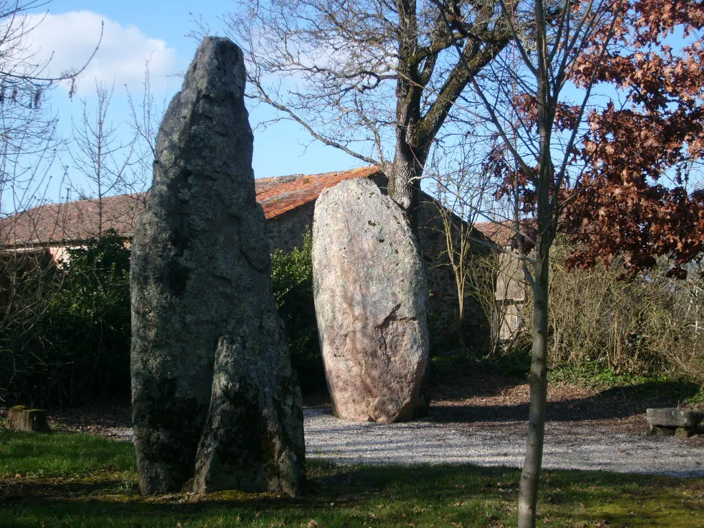 Deux menhirs dénommés Les Pierres Jumelles